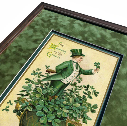 Shown above, Double Mat, with Suede Top Mat